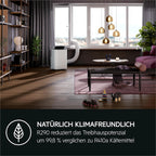 AEG Chillflex Pro AXP26U338CW mobile Klimaanlage / LED Display / Touch-Buttons / Fernbedienung / 30-40 m² / Kühlfunktion / Ventilator / Entfeuchtungsfunktion / Automatik / weiß/silber/schwarz