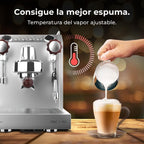 Cecotec Espresso-Kaffeemaschine Barista Baristeo Intima, professionelle Barista-Espressomaschine, Vorbrüh-System, 15 Bar Pumpe, einfaches Befüllen, 1,7L Wassertank und Tassenwärmer