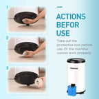 Essoreuse grande capacité 6 kg Séchoir rotatif 2800 tr/min Spin Dryer énergétique et économie d'énergie Blanc
