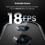 Revopoint INSPIRE 3D-Scanner für 3D-Druck handgeführter, tragbarer 3D-Scanner mit bis zu 18 FPS Scangeschwindigkeit, 0,2 mm Genauigkeit, vollfarbiges 3D-Scannen Kompatibel mit Android/iOS/Mac/Win