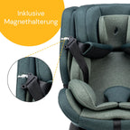 Osann Eno360 i-Size, drehbarer Kindersitz 40-150 cm, Reboarder mit Isofix, Baby Autositz – All Black
