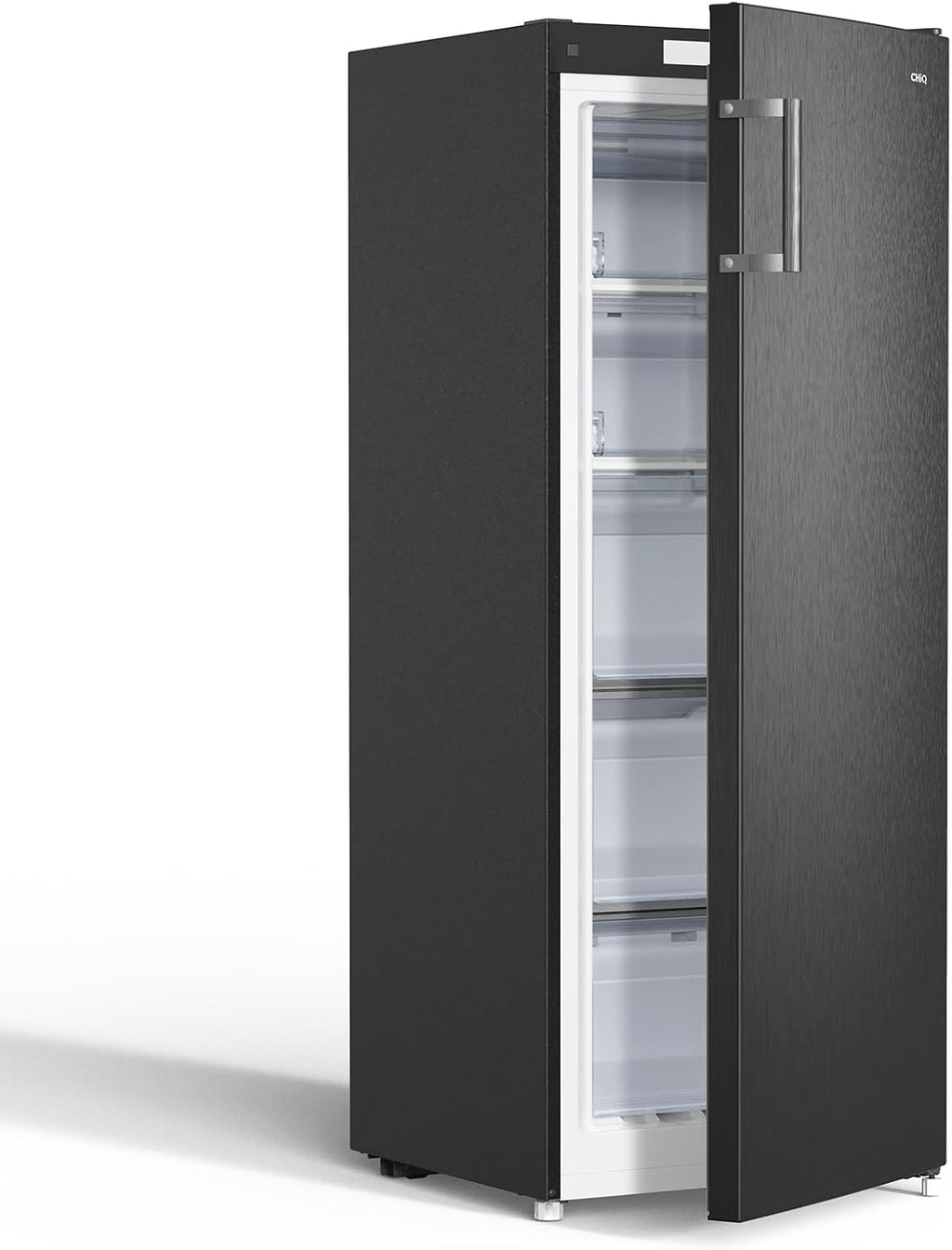 CHIQ Gefrierschrank FSD160D4E | Wechselbarer Türanschlag | Sehr Leise 41 DB (145L Manuelle Abtauung)| 12 Jahre Garantie auf den Kompressor*| 126 x 54 x 55 cm (HxBxT)