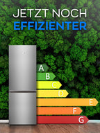 Heinrich´s Kühlgefrierkombination 175Liter, Kühlvolumen 122L, Gefrierfach 53L,LED Innenraumbeleuchtung, Kühlschrank Türanschlag wechselbar, leise 39dB,große Tiefkühlboxen, 7 Temperaturstufen, schwarz