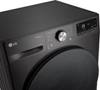 LG V7WD107H2E, Klasse E, Frontlader-Waschtrockner 10,5 - 7 kg, 1400 U/min, AI Direct Drive, Wi-Fi, Tiefenreinigung mit Dampf, TurboWash, Größere Kapazität, 62 x 60 x 85 cm ꟷ Weiß