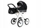 BabyLux® Bambimo Kinderwagen Set 2 in 1 - Rosso - incl. Babywanne, Buggy Sportsitz - Kinderwagenset - Kombikinderwagen mit Wickeltasche, Regenschutz, Moskitonetz, Cupholder usw.