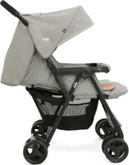 Joie - Aire™ Twin - Poussette Double - Sièges Inclinables Indépendants - Harnais 5 Points - Suspension 4 Roues - Pliage Facile Et Compact - Capotes UPF 50+ - Dès la Naissance