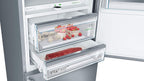 Bosch KGN36NWEA Serie 2 Kühl-Gefrier-Kombination, 186 x 60 cm, 215 L Kühlen & 87 L Gefrieren, NoFrost nie wieder abtauen, LED-Beleuchtung gleichmäßige Ausleuchtung