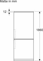 SIEMENS KG39EAICA iQ500 Kühl-Gefrier-Kombination, 201 x 60 cm, 249 L Kühlen + 94 L Gefrieren, LowFrost seltener abtauen, LED-Beleuchtung gleichmige Ausleuchtung, BigBox Platz für groes Gefriergut