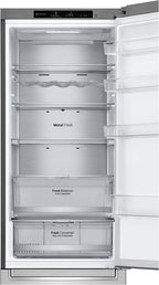 LG GBV22NCCEP Kühl-/Gefrierkombination – Smart Inverter Compressor, Total No Frost, Modern Flat Door Design, Matt Schwarz Metallic, Energieeffizienz A