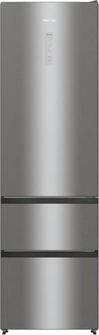 Hisense RB327N4AD2 Kühl-Gefrierkombination/ NoFrostPlus/ Multiflow 360°/ HolidayMode/ FreshZone/ 182,4 cm/ Kühlteil 171 l/ Gefrierteil 85 l/ 41 dB/ 287 kWh/ Jahr/ Edelstahl-Look