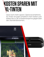 Canon PIXMA iX6850 Drucker Farbtintenstrahl Multifunktionsgerät DIN A3+ (Bürodrucker, Fotodruck, Textdruck, 9.600 x 2.400 DPI, WiFi, WLAN, USB, 5 Separate Tinten, Direktdruck, Print App) schwarz