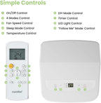 Comfee Mobiles Klimagerät Breezy Cool Pro 2.6,9000 BTU 2,6kW, Kühlen&Ventilieren&Entfeuchten,APP-Steuerung,Raumgröße bis 88m³(33㎡),Mobile Klimaanlage mit Abluftschlauch
