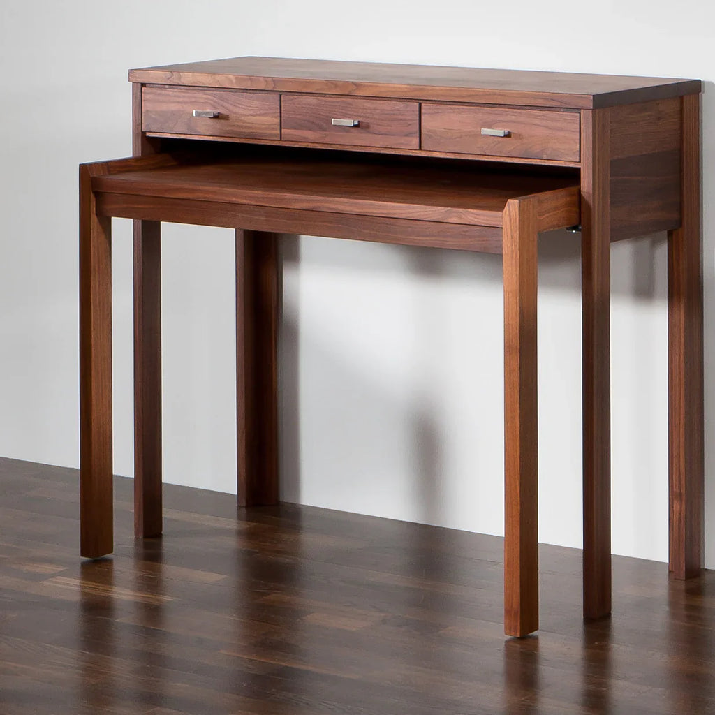 Sekretr Bordeaux, Form Exclusiv Design, Schreibtisch, Eiche, Kirschbaum oder Nubaum, Homeoffice