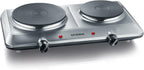 SEVERIN Back- und Toastofen mit Umluftfunktion, Mini Backofen mit Grillrost, Backblech, Drehspie und Pizzastein, vielseitiger Heiluftofen mit 42 L Kapazitt, 1.800 W, schwarz, TO 2058