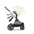 CYBEX Gold Kinderwagen EOS Lux 2-in-1, Reisesystem, Ab Geburt bis 22 kg (ca. 4 Jahre), Moon Black