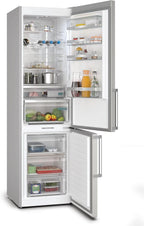 SIEMENS KG39EAICA iQ500 Kühl-Gefrier-Kombination, 201 x 60 cm, 249 L Kühlen + 94 L Gefrieren, LowFrost seltener abtauen, LED-Beleuchtung gleichmige Ausleuchtung, BigBox Platz für groes Gefriergut