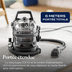 SpotClean HydroSteam, Shampouineuse Canapé, Moteur Puissant de 1000W, Nettoyeur Vapeur avec Technologie HydroSteam, Nettoyeur pour Tapis, Moquettes, Meubles, Tissus, Voiture & Plus, 3689N