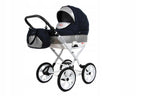 BabyLux® Bambimo Kinderwagen Set 2 in 1 - Rosso - incl. Babywanne, Buggy Sportsitz - Kinderwagenset - Kombikinderwagen mit Wickeltasche, Regenschutz, Moskitonetz, Cupholder usw.