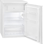 Bomann® Kühlschrank mit Gefrierfach klein | Kühlschrank 2 Ablagen | leise | mit 4-Sterne Gefrierfach | Kühlschrank klein mit Obst- und Gemüsefach | Türanschlag wechselbar | KS 7251 weiß