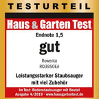 Rowenta RO3950 Staubsauger mit Beutel + 4er Pack Swirl R 39 Staubsaugerbeutel für Dauerhaft hohe Saugleistung, 3L Beutelvolumen, 750 W = 2000W, extrem leise, Hygienefilter, mit Parkettdüse