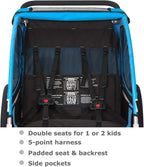 Tiggo S2 Kinderanhänger mit Federung Jogger 2 in 1 Kinder Buggy fahrradanhänger Anhänger 360° Drehbar