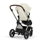 CYBEX Gold Kinderwagen EOS Lux 2-in-1 mit Babyschale Aton B2 i-Size und Babyschalen-Adapter, Reisesystem, Ab Geburt bis 22 kg (ca. 4 Jahre), Moon Black (Schwarz)