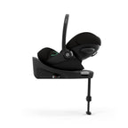 CYBEX Gold Babyschale Cloud G i-Size Comfort, Inkl. Neugeboreneneinlage, Ab Geburt bis ca. 24 Monate, Für Kinder ab 40 cm bis 87 cm, Max. 13 kg, Moon Black