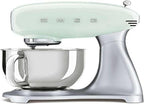 Smeg, SMF02PKEU Küchenmaschine, 10 Geschwindigkeitsstufen, Planetenrührwerk, Sicherheitsabschaltung, 2 Rührbesen, Kugelgriff aus Edelstahl, 800 W, Rose