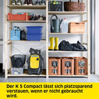 Krcher Hochdruckreiniger K 5 Compact, Druck: max. 145 bar, Durchfluss: max. 500 l/h, Flchenleistung: 40 m/h, Wasserfilter, Gewicht: 12 kg, Hochdruckschlauch und -pistole, Dreckfrser, Strahlrohr