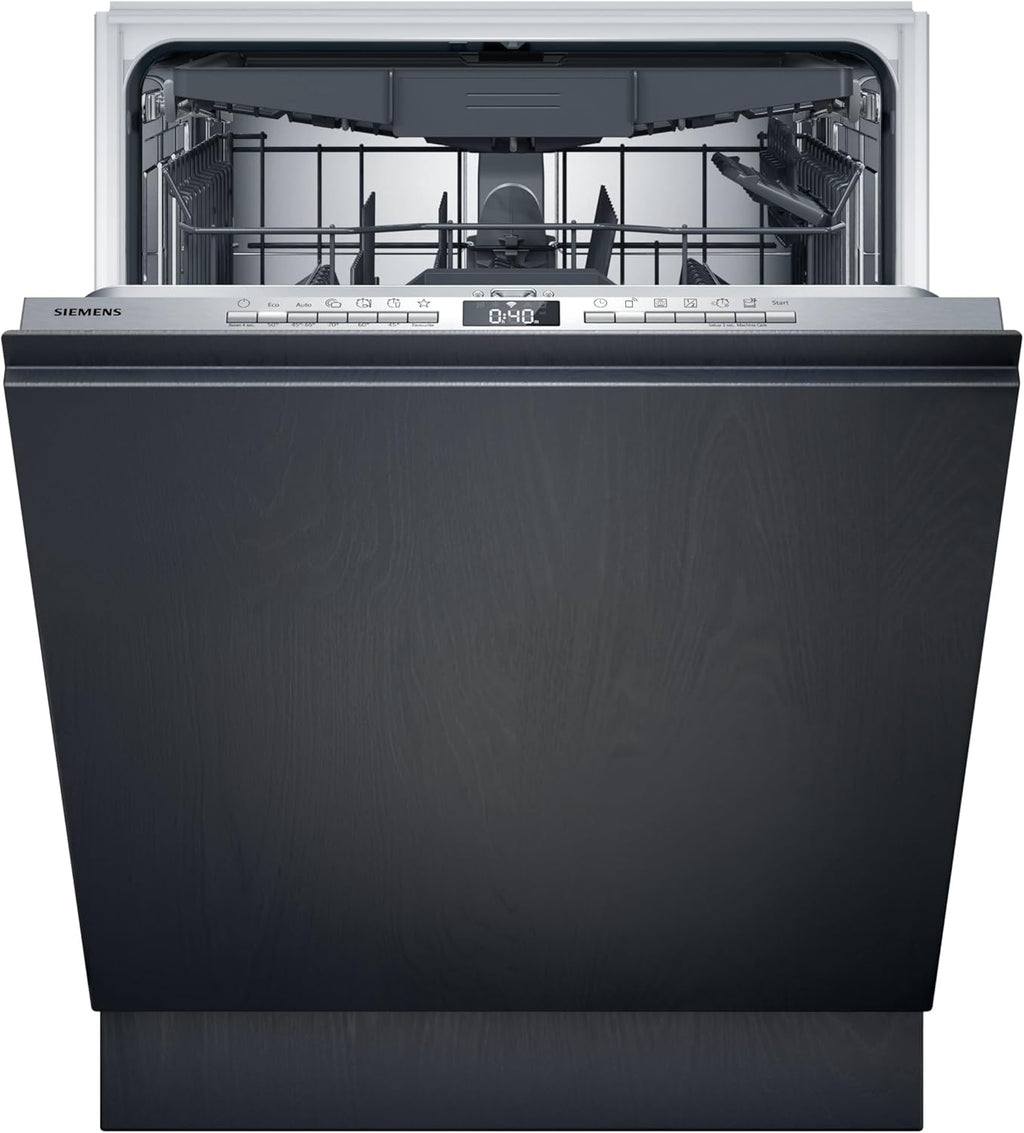 Siemens SN63EX14VE, iQ300 Smarter Geschirrspüler, Vollintegrierte Spülmaschine mit Besteckschublade, 60 cm, Auto Türöffnung dank autoOpen dry, Besonders leise durch iQdrive-Motor, infoLight aquaStop