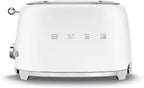 Smeg, 2x2 TSF01CREU -Toaster, 2 Schlitze für 2 Scheiben, 6 Vergoldungsniveaus, Heizfunktion, Abtau- und Bagel- Funktion, Sammelschublade, 950W, Creme
