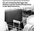 Braun MultiGrill 9 CG 9047 Kontaktgrill mit Grill-, Flach- und Waffelplatten, Grillpositionen: Kontakt, BBQ, Ofen, Spülmaschinenfeste Platten, Fettauffangschale, 230° Höchsttemperatur, Boost-Funktion