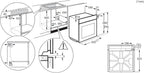 AEG EPS33102ZM Einbauherd/Pyrolyse – Selbstreinigung/Grillfunktion/Display mit Uhr/Kindersicherung/A+ / Edelstahl mit Antifingerprint