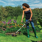 WORX 18V(20V MAX) Akku Rasentrimmer WG163E.3, 2-in-1 rasenkantenschneider mit 90° drehbarer Trimmerkopf, Teleskopstiel, Powershare, 2 x 2,0 Ah Akku