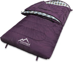 normani 4-in-1-Funktion Extrem Outdoor Schlafsack 'Antarctica' aus Nylon Rip-Stop mit 500 + 250 g/m² Hollow Fiber Füllung 220 x 90 cm