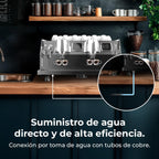 Cecotec Espresso-Kaffeemaschine Barista Baristeo Intima, professionelle Barista-Espressomaschine, Vorbrüh-System, 15 Bar Pumpe, einfaches Befüllen, 1,7L Wassertank und Tassenwärmer