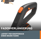WORX 18V(20V MAX) Akku Rasentrimmer WG163E.3, 2-in-1 rasenkantenschneider mit 90° drehbarer Trimmerkopf, Teleskopstiel, Powershare, 2 x 2,0 Ah Akku