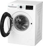Beko B3WFU58415W1 b300 Waschmaschine, 8 kg, Waschvollautomat, Restzeitanzeige, Schleuderwahl, 1400 U/min, Dampffunktion, AddXtra-Nachlegefunktion, Bluetooth, Hygiene+ allergikergeeignet, Weiß