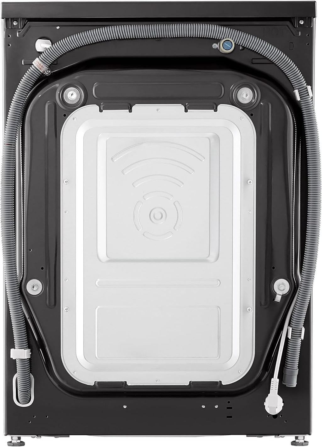 LG V7WD107H2E, Klasse E, Frontlader-Waschtrockner 10,5 - 7 kg, 1400 U/min, AI Direct Drive, Wi-Fi, Tiefenreinigung mit Dampf, TurboWash, Größere Kapazität, 62 x 60 x 85 cm ꟷ Weiß