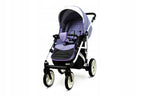 BabyLux® Bambimo Kinderwagen Set 3 in 1 - White Lux - incl. Babywanne, Buggy Sportsitz, Auto-Babyschale - Autositz - Kinderwagenset - Kombikinderwagen mit Wickeltasche, Regenschutz usw.