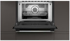 NEFF C1CMG84N0, N 50, Einbau Mikrowelle mit Heißluft, 45,4 x 59,4 x 57,0 cm (H x B x T), 44 l, Grill, 15 Automatikprogramme, Easy Clean, Edelstahl