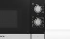 Bosch FFL023MS2 Serie 2 Mikrowelle, 26 x 44 cm, 800 W, Drehteller 27 cm, Türanschlag Links, AutoPilot 7 7 Automatikprogramme, Reinigungsunterstützung, LED-Touchdisplay, Edelstahl