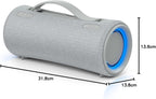 Sony SRS-XG300 - Tragbarer kabelloser Bluetooth-Lautsprecher mit starkem Partysound und Beleuchtung - wasserdicht, 25 Stunden Akkulaufzeit, Smartphone und Schnellladefunktion - Schwarz