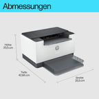 HP LaserJet MFP M235sdw Multifunktions-Laserdrucker Schwarzweiß, Drucken, Kopieren, Scannen, Automat.beidseitiger Druck, Dual-Band Wi-Fi, USB, LAN, HP Smart App, Intelligente Benutzeroberfläche
