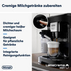 De'Longhi Magnifica Evo Next ECAM312.80.TB, Kaffeevollautomat mit 13 Getränken (Cappuccino, Espresso, Latte Macchiato), 2,4'' TFT Farbdisplay, LatteCrema Milchsystem, 2-Tassen-Funktion, Titan