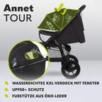 LIONELO Annet Plus Buggy bis 22 kg mit Liegefunktion, Kinderwagen klein zusammenklappbar mit Zubehör, Eva-Schaum-Räder, Moskitonetz, Fußdecke Getränkehalter, Korb