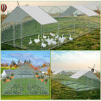 Sonnewelt Hühnerstall mit PE-Farbtuch 3x8x2m