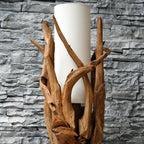 Treibholz Stehlampe VILLA Lampenschirm Natur