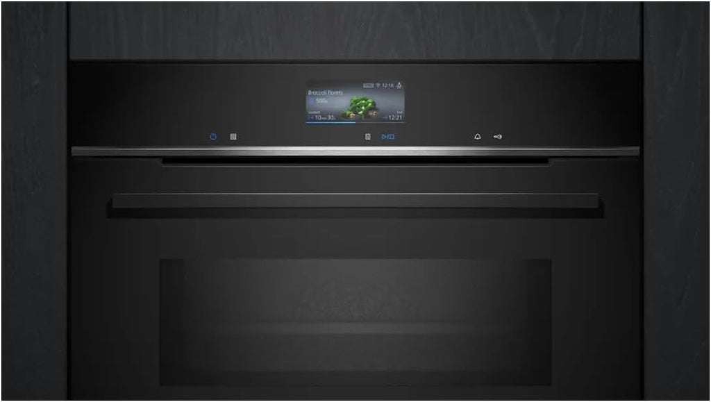 Siemens HB572ABS3, iQ300, Einbau-Backofen 60 x 60 cm, Air Fry, activeClean Pyrolyse Selbstreinung, LED-Touchbedienung, 3D Heißluft, Schnellaufheizung, cookControl10 Automatikprogramme, Edelstahl
