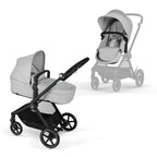 CYBEX Gold Kinderwagen EOS Lux 2-in-1, Reisesystem, Ab Geburt bis 22 kg (ca. 4 Jahre), Moon Black